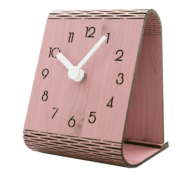 Reloj de mesa de madera moderno