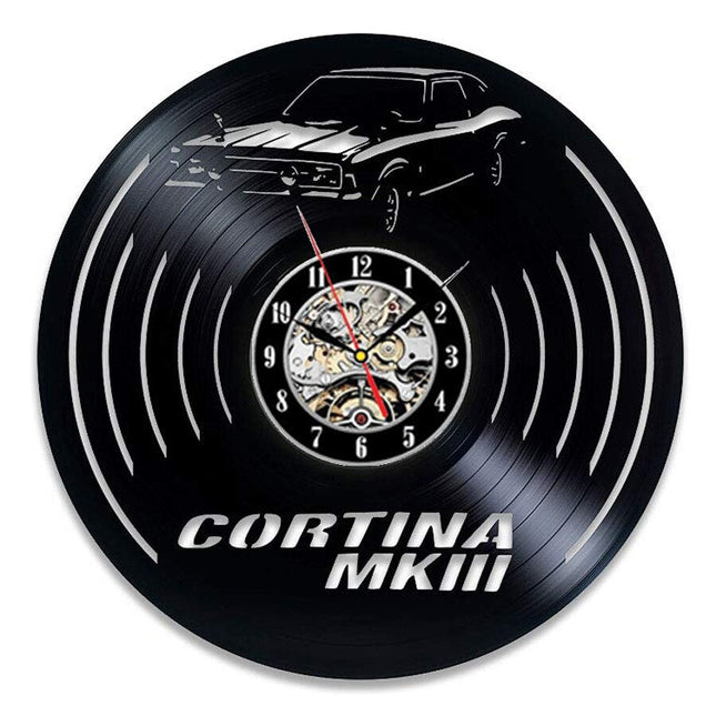 Reloj de vinilo coche Ford Mustang