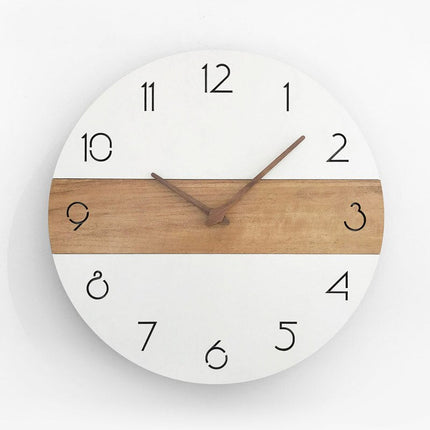 Reloj de pared redondo estilo nórdico