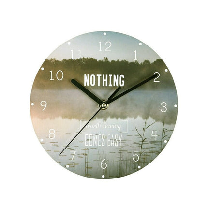 Reloj de pared con frases inspiradoras
