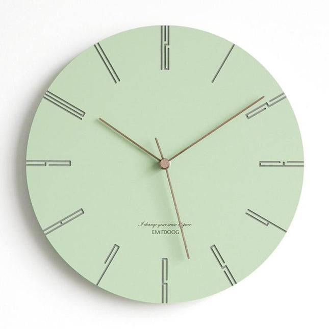 Reloj de pared redondo color pastel