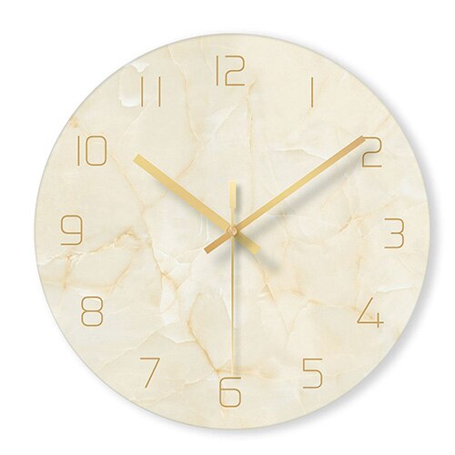 Reloj de pared diseño mármol elegante