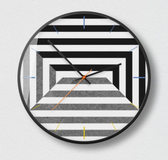Reloj de pared diseño geométrico moderno