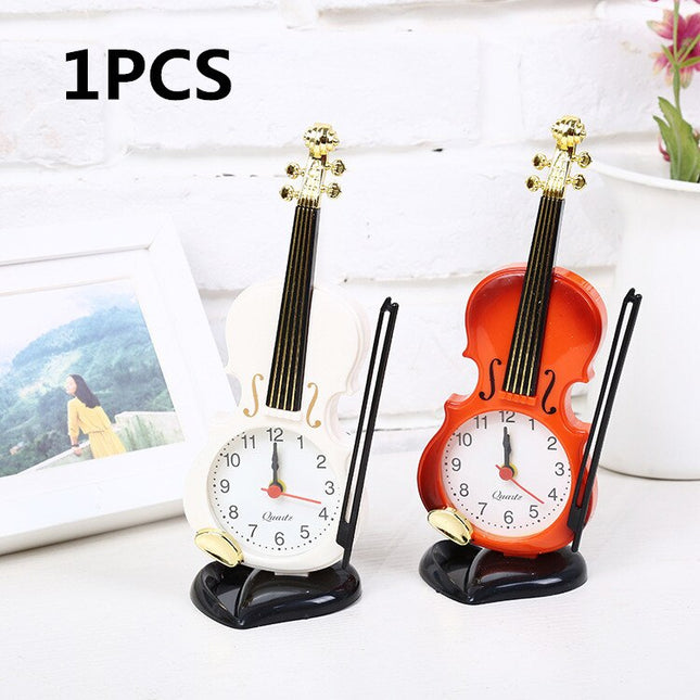 Reloj de sobremesa original forma violín
