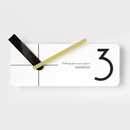 Reloj de pared rectangular diseño moderno