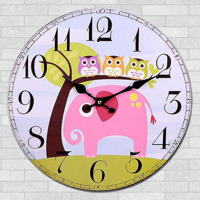 Reloj de pared infantil diseño búho