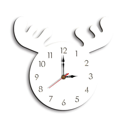 Reloj de pared infantil con cuernos