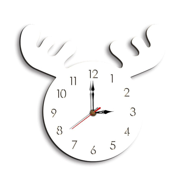 Reloj de pared infantil con cuernos