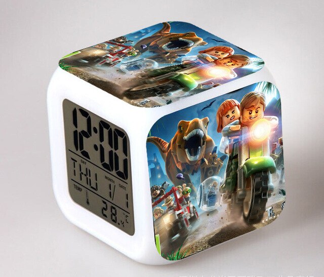 Despertador cubo digital infantil Jurassic Park