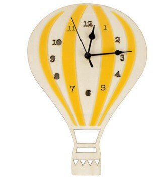 Reloj de pared infantil globo aerostático