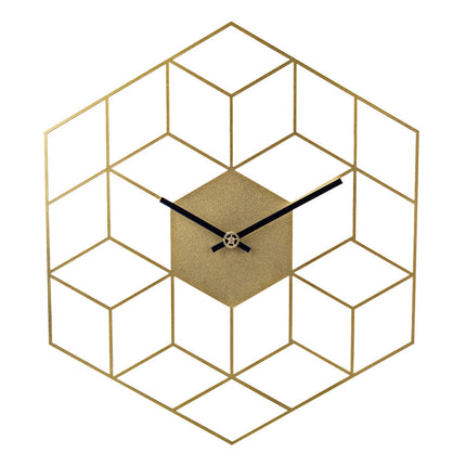 Reloj de pared hexagonal efecto 3D