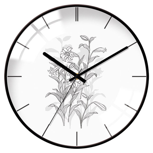 Reloj de pared nórdico cristal abombado