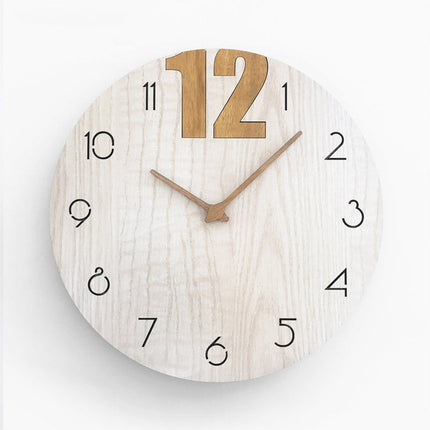 Reloj de pared redondo estilo nórdico