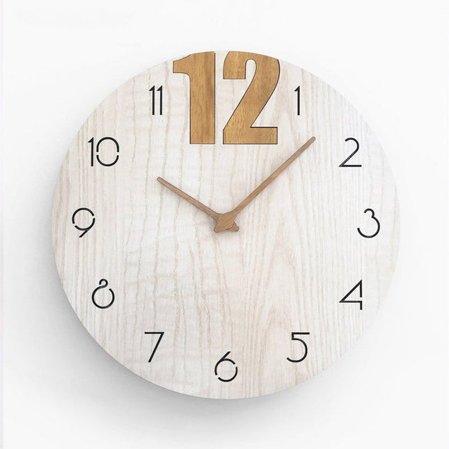 Reloj de pared redondo estilo nórdico