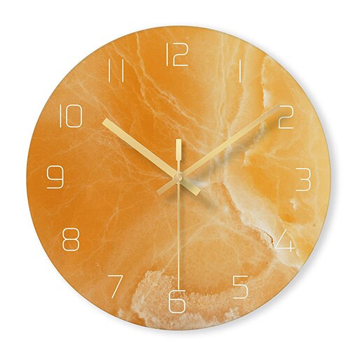 Reloj de pared diseño mármol elegante