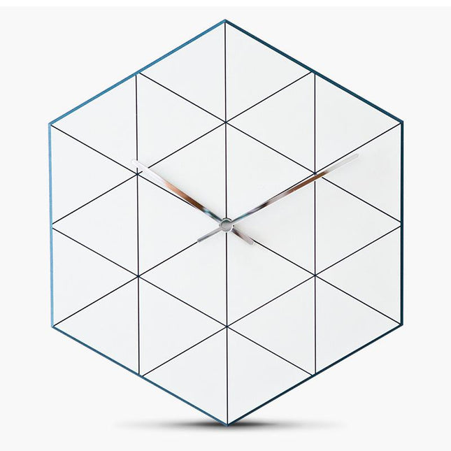 Reloj de pared silencioso diseño geométrico