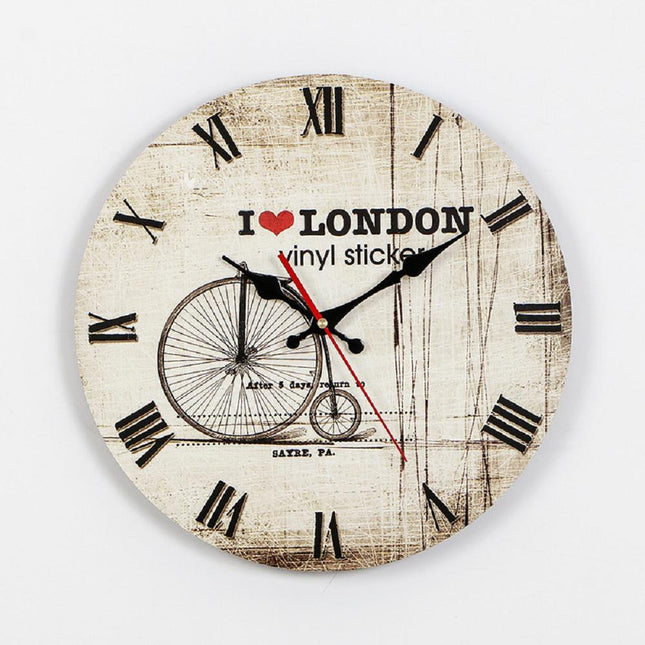 Reloj de pared vintage estilo americano