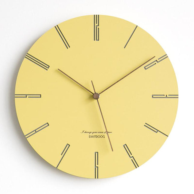 Reloj de pared redondo color pastel