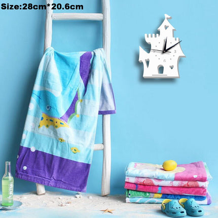 Reloj infantil de pared muñeco nieve