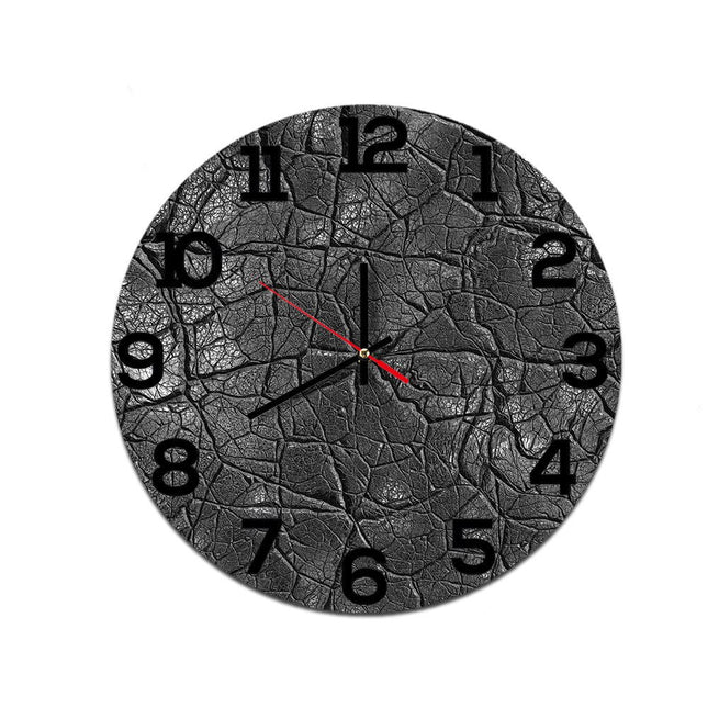 Reloj de pared industrial efecto madera