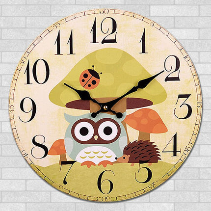 Reloj de pared infantil diseño búho