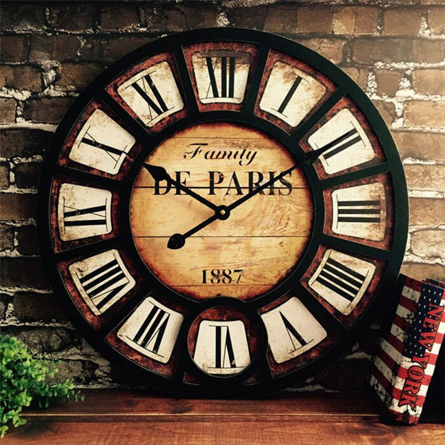 Reloj de pared industrial vintage 60cm