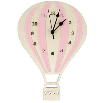 Reloj de pared infantil globo aerostático