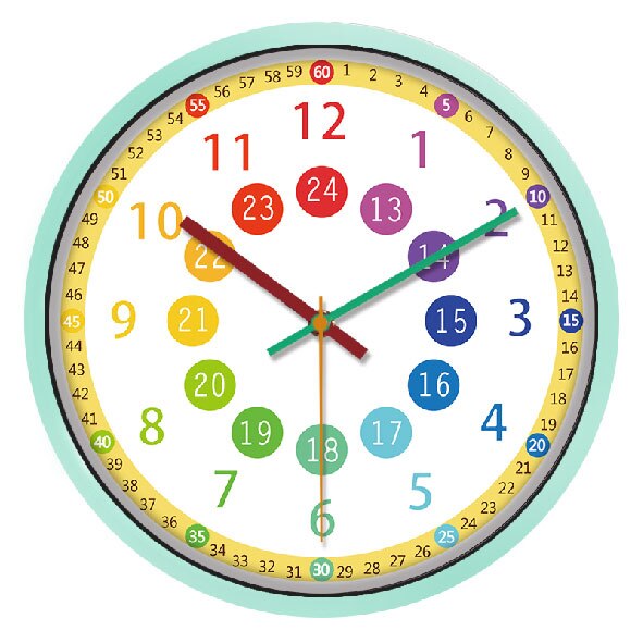 Reloj de pared educativo para niños