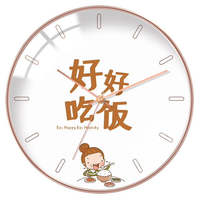 Reloj de pared nórdico cristal abombado