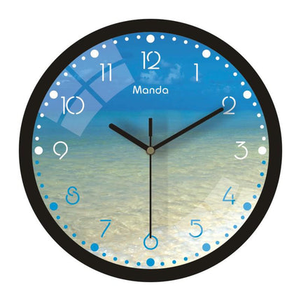 Reloj de pared redondo con luz