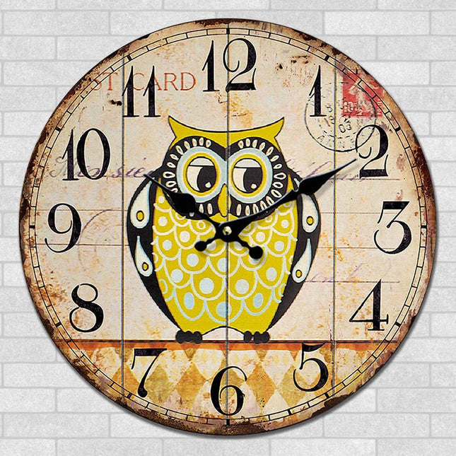 Reloj de pared infantil diseño búho