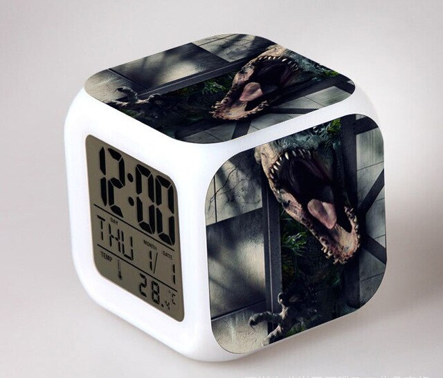 Despertador cubo digital infantil Jurassic Park