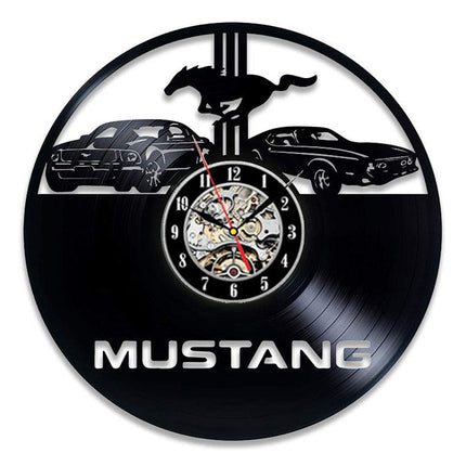 Reloj de vinilo coche Ford Mustang