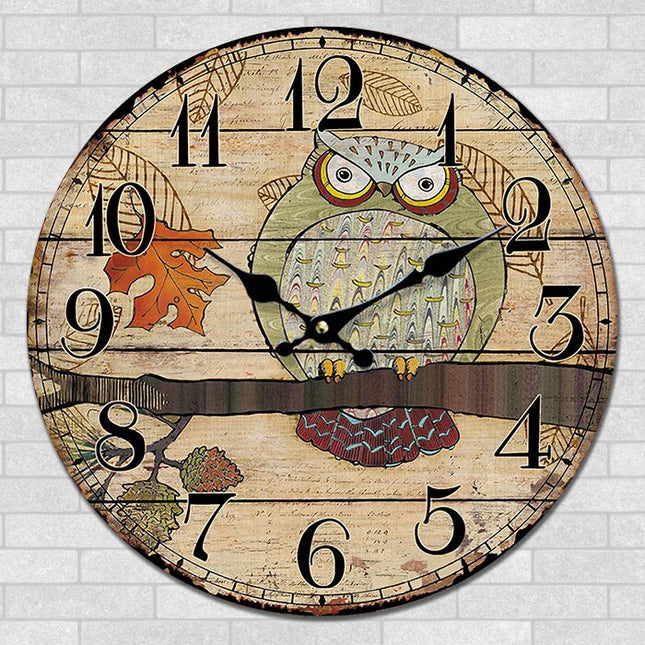 Reloj de pared infantil diseño búho