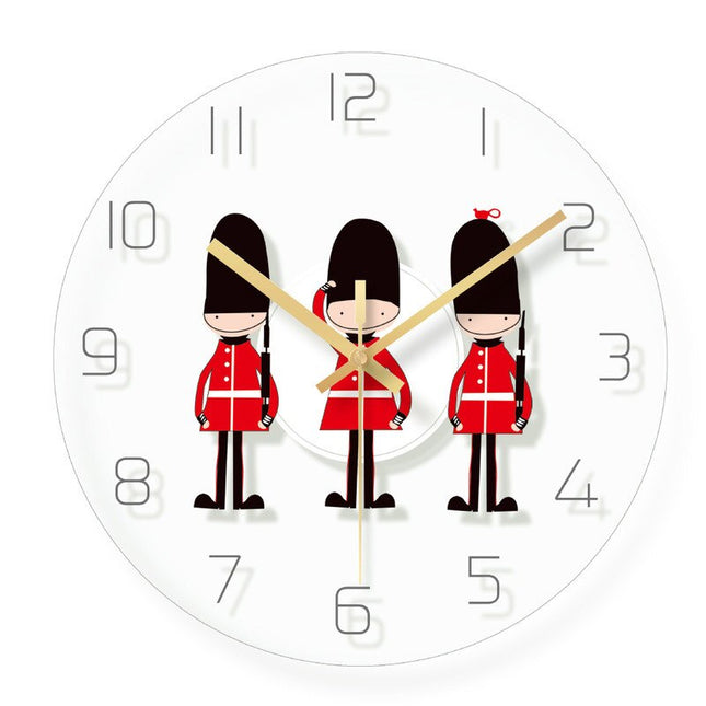 Reloj de pared infantil con zorro