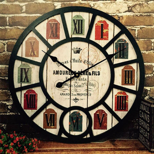 Reloj de pared industrial vintage 60cm