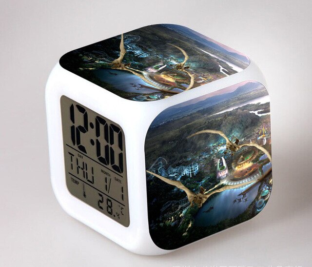 Despertador cubo digital infantil Jurassic Park