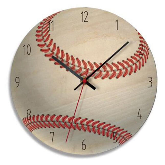 Reloj de pared madera balón fútbol