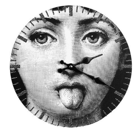 Reloj de pared diseño rostro mujer