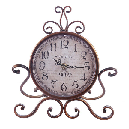 Reloj de sobremesa vintage forja París