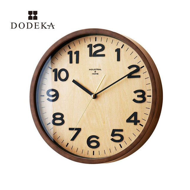 Reloj de pared antiguo madera y cristal
