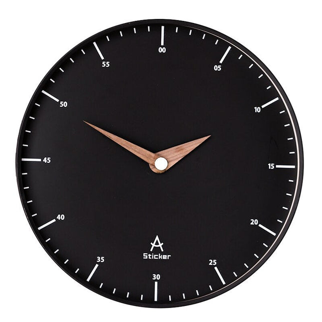Reloj de pared minimalista esfera negra