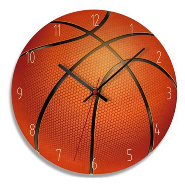 Reloj de pared madera balón fútbol