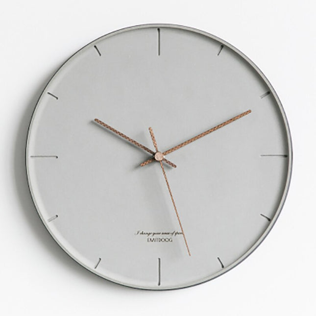 Reloj de pared minimalista color gris