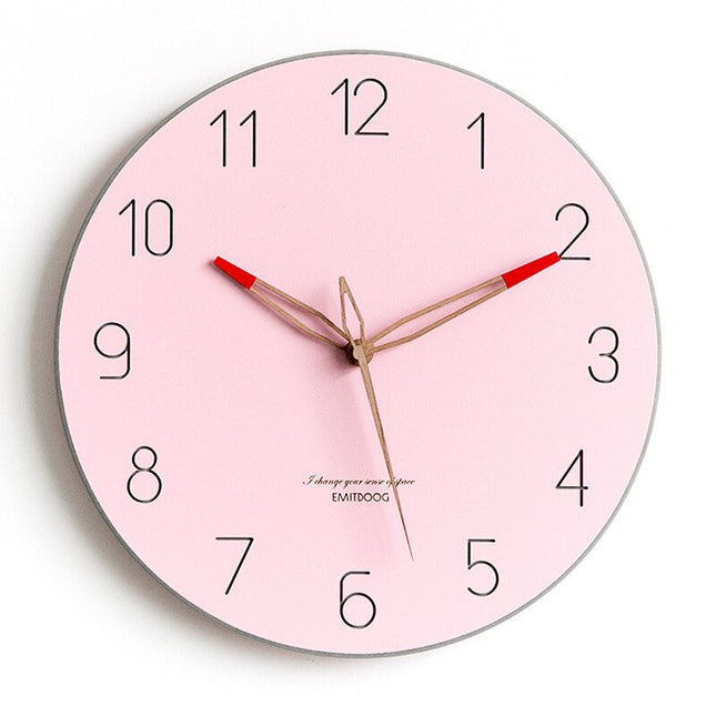 Reloj de pared moderno color pastel