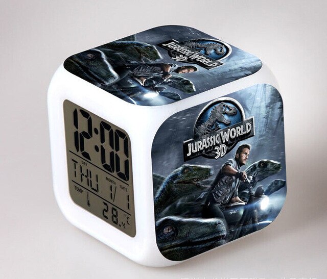Despertador cubo digital infantil Jurassic Park