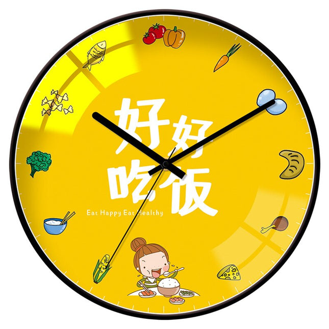 Reloj de pared nórdico cristal abombado