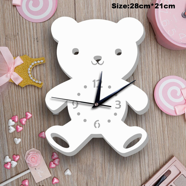 Reloj infantil de pared muñeco nieve