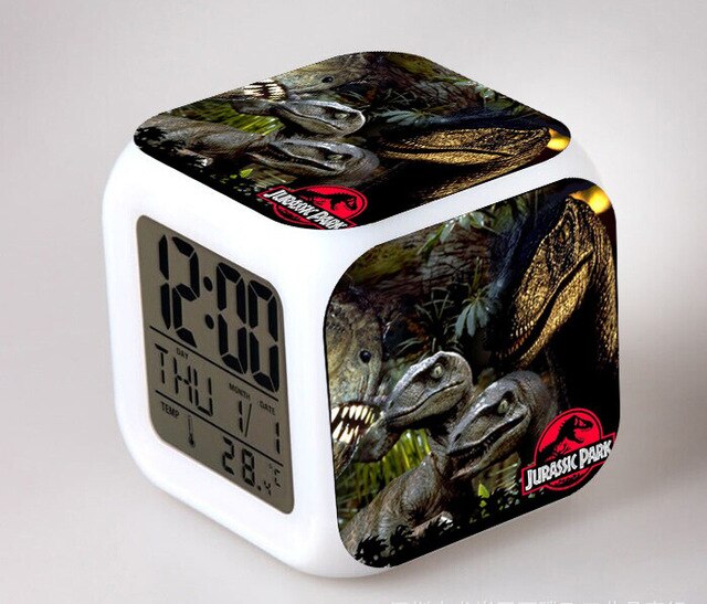 Despertador cubo digital infantil Jurassic Park
