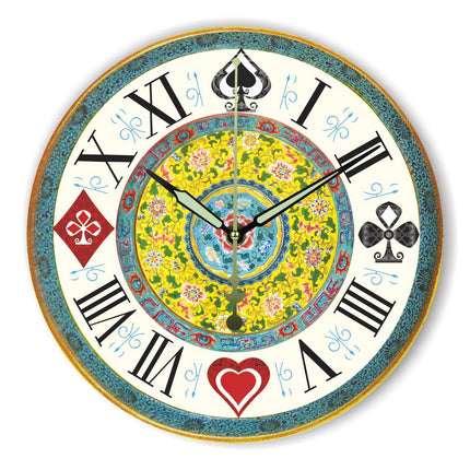 Reloj de pared decorativo naipes poker
